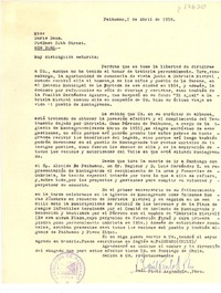 [Carta] 1958 abr. 2, Paihuano, Chile [a] Doris Dana, Pound Ridge, New York