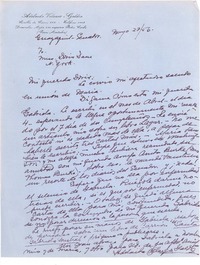 [Carta] 1956 may. 27, Guayaquil, Ecuador [a] Doris Dana, New York