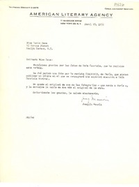 [Carta] 1956 abr. 23, New York [a] Doris Dana, Roslyn Harbor, N.Y.