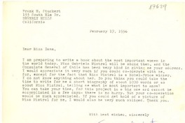 [Carta] 1956 feb. 17, Beverly Hill, California [a] Doris Dana