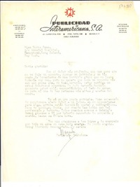 [Carta] [1957] México D.F. [a] Doris Dana, Long Island, N.Y.