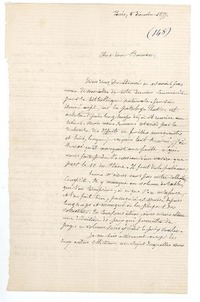 [Carta] 1877 dic. 5, París, Francia [a] Ramón Briseño