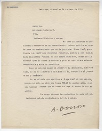 [Carta] 1939 may. 24, Santiago, Chile [a] Guillermo Labarca Hubertson