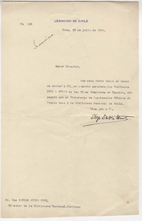 [Carta], 1914 jul. 29 Roma, Italia [a] Carlos Silva Cruz [manuscrito]