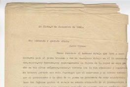 [Carta] 1951 dic. 8, La Plata, Argentina [a] Pedro Olmos