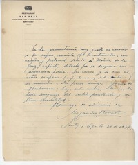 [Carta] 1931 ago. 20, Santiago, Chile [a] Monica de la Cruz