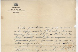 [Carta] 1931 ago. 20, Santiago, Chile [a] Monica de la Cruz