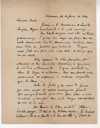 [Carta] 1929 jun. 26, Valparaíso, Chile [a] Carlos Cassasus.