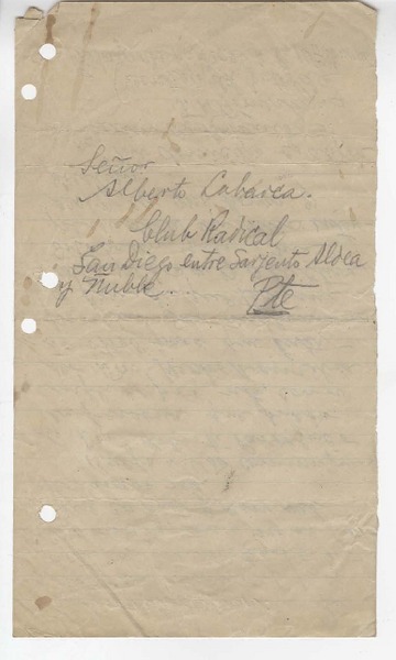 [Carta] 1920 ago. 27, Santiago, Chile [a] Alberto Labarca