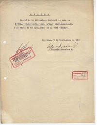 [Recibo] 1942 ago. 9, Santiago, Chile [a] Biblioteca Nacional de Chile