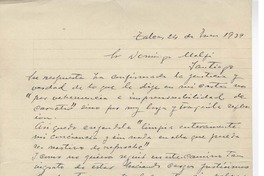[Carta] 1939 ene. 24, Talca, Chile [a] Domingo Melfi