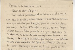 [Carta] 1965 mar. 6, Roma, Italia [a] Roque Esteban Scarpa