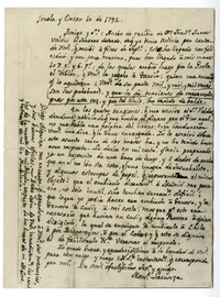 [Carta] 1792 enero 10, Imola, Italia [a un amigo]
