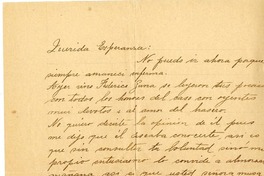[Carta] [1910] Santiago, Chile [a] Esperanza Marín