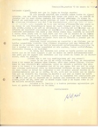 [Carta] 1981 ene. 13, Concepción, Chile [a] Miguel Arteche
