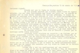 [Carta] 1981 ene. 13, Concepción, Chile [a] Miguel Arteche