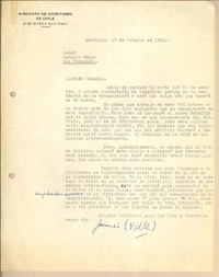 [Carta] 1958 oct. 17, Santiago, Chile [a] Gonzalo Drago
