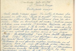 [Carta] 1936 jul. 21, Montevideo, Uruguay [a] Gonzalo Drago