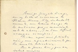 [Carta] 1938 noviembre, Santiago, Chile [a] Gonzalo Drago