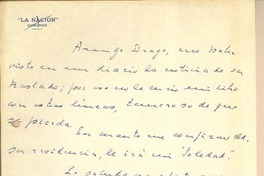 [Carta] 1944 oct. 6, Santiago, Chile [a] Gonzalo Drago