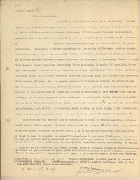 [Carta] 1949 jul. 15, Santiago, Chile [a] Gonzalo Drago