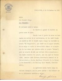 [Carta] 1951 dic. 4, Concepción, Chile [a] Gonzalo Drago