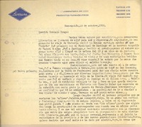 [Carta] 1952 oct. 10, Concepción, Chile [a] Gonzalo Drago