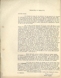 [Carta] 1952 may. 5, Concepción, Chile [a] Gonzalo Drago