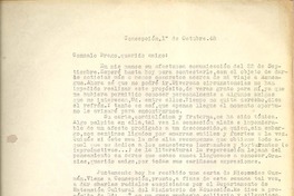 [Carta] 1948 oct. 1, Concepción, Chile [a] Gonzalo Drago