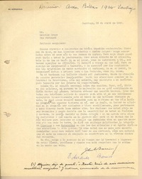 [Carta] 1950 abr. 23, Santiago, Chile [a] Gonzalo Drago