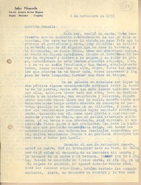 [Carta] 1955 nov. 6, Durazno, Uruguay [a] Gonzalo Drago