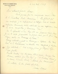 [Tarjeta] 1937 abr. 22, Santiago, Chile [a] Gonzalo Drago