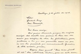 [Carta] 1946 jul. 7, Santiago, Chile [a] Gonzalo Drago