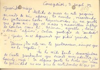 [Tarjeta] 1952 sep. 2, Concepción, Chile [a] Gonzalo Drago