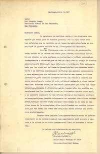[Carta] 1947 jul. 9, Santiago, Chile [a] Gonzalo Drago