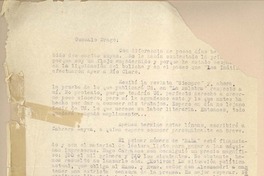 [Carta] c. 1940, Santiago, Chile [a] Gonzalo Drago