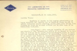 [Carta] 1952 jul. 31, Concepción, Chile [a] Gonzalo Drago