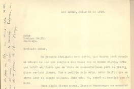 [Carta] 1938 jul. 23, Los Andes, Chile [a] Domingo Melfi