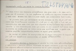 [Carta] 1950 octubre 31, Santiago, Chile [a] Fernando Santiván