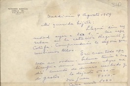 [Carta] 1959 agosto 9, Valdivia, Chile [a su esposa]