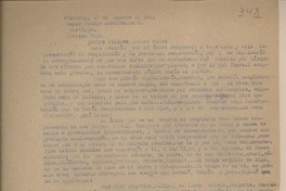 [Carta], 1953 agosto 15, Valdivia, Chile [a] Felipe Santiván