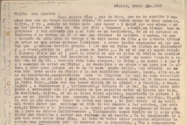 [Carta] 1943 jun. 16, México [a] [Gabriela Mistral]