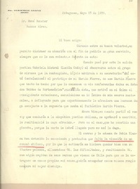 [Carta] 1938 mayo 23, Patagones, [Argentina] [a] René Bunster, Buenos Aires, [Argentina]