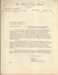 [Carta] 1946 Jan. 24, New York, [EE.UU.] [a] Lucila Godoy Alcayaga, Los Angeles, California, [EE.UU.]