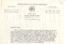 [Carta] 1954 dic. 28 Washington D. C. [a] Joaquín Edwards Bello