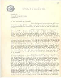 [Carta] 1963 oct. 29, Santiago, Chile [a] Joaquín Edwards Bello