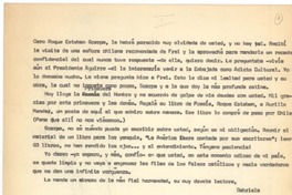[Cartas entre 1942 y 1947] Petrópolis, Brasil [a] Roque Esteban Scarpa