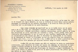 [Carta] 1959 ago. 8, Santiago, Chile [a] Joaquín Edwards Bello