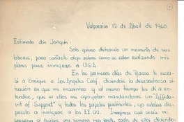 [Carta] 1960 abr. 12, Valparaíso, [Chile] [a] Joaquín Edwards Bello