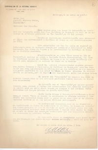 [Carta] 1967 abr.25, Santiago, Chile [a] Joaquín Edwards Bello